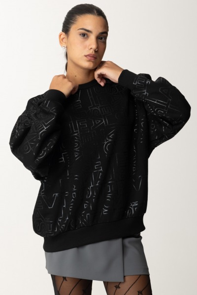 Elisabetta Franchi  Lettering cotton sweatshirt MD00146E2 NERO