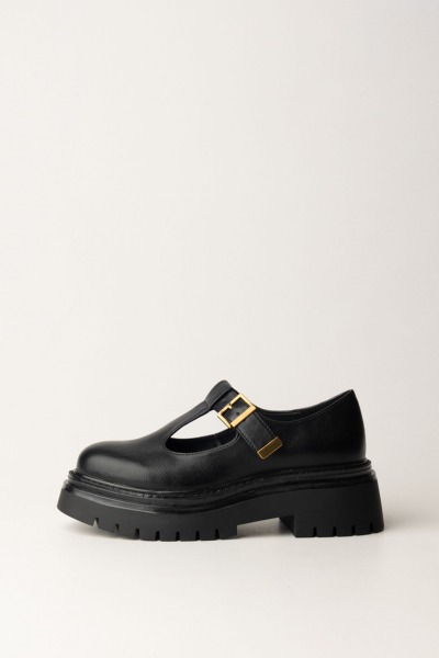 Twin-Set  Chunky open loafers 242TCP046 NERO