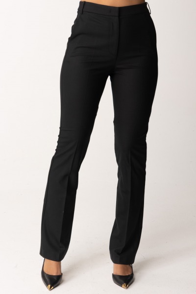 Patrizia Pepe  Tailored Wool-Blend Trousers 2P1632 A475 NERO