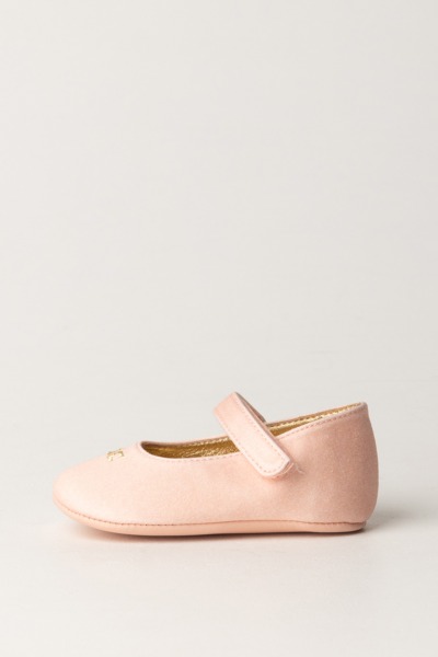 ELISABETTA FRANCHI BAMBINA  Ballerines petite fille fermeture à déchirure F0A3-E0003-1740302- PINK