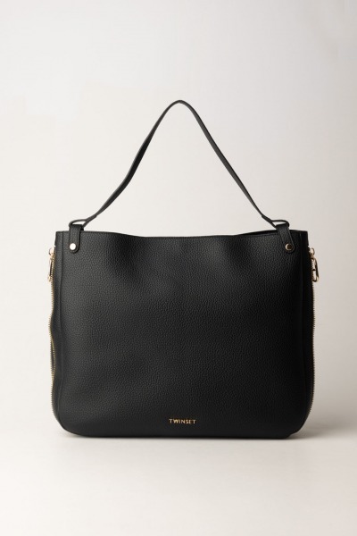 Twin-Set  Tote bag with zip detail 242TB7020 NERO