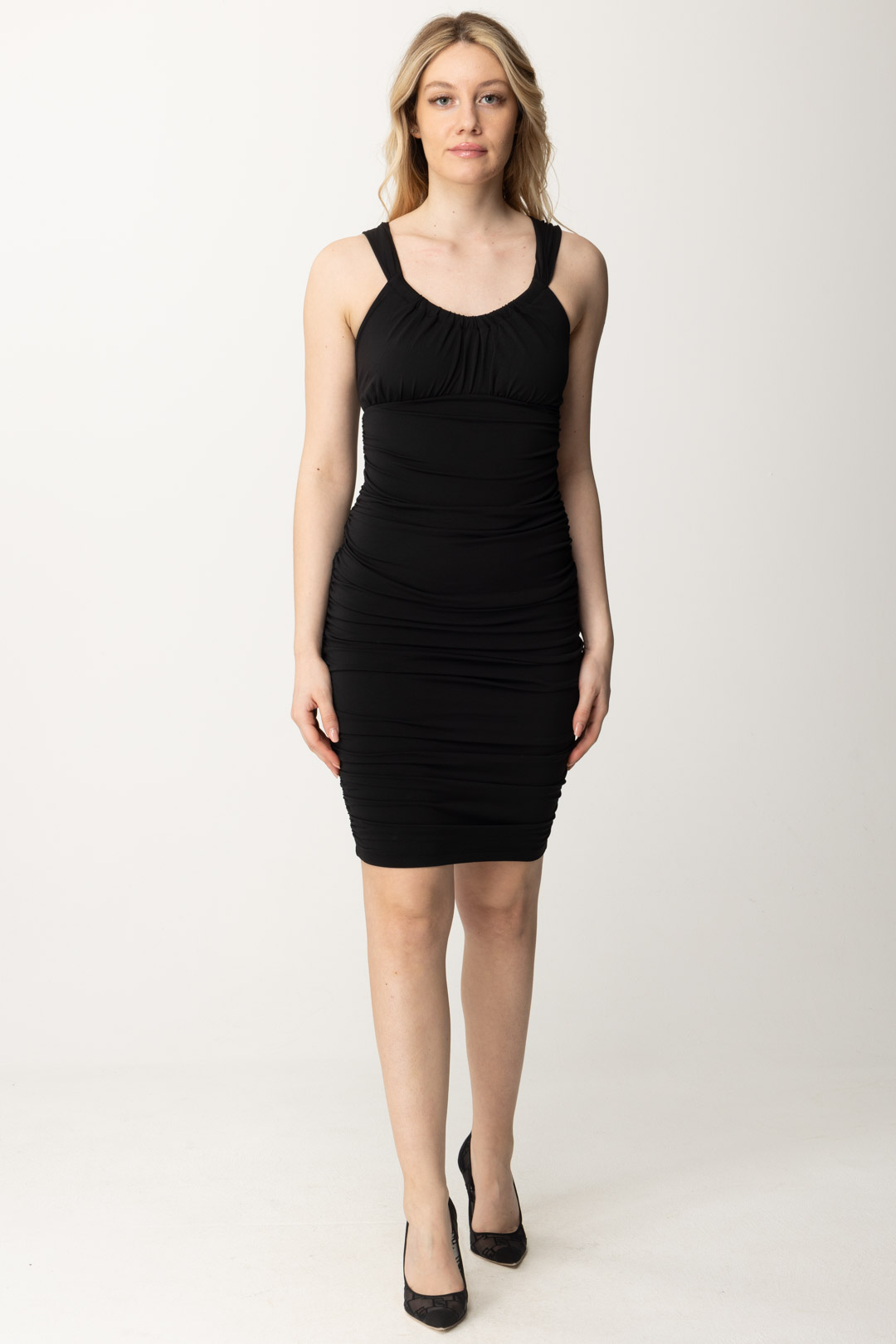 Preview: Guess Gathered bodycon dress Jet Black A996