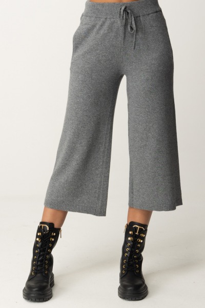 Aniye By  Lily Knit Crop trousers 181051 GRAY