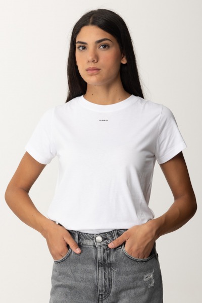 Pinko  T-shirt con mini logo lettering 100373 A228 Z04