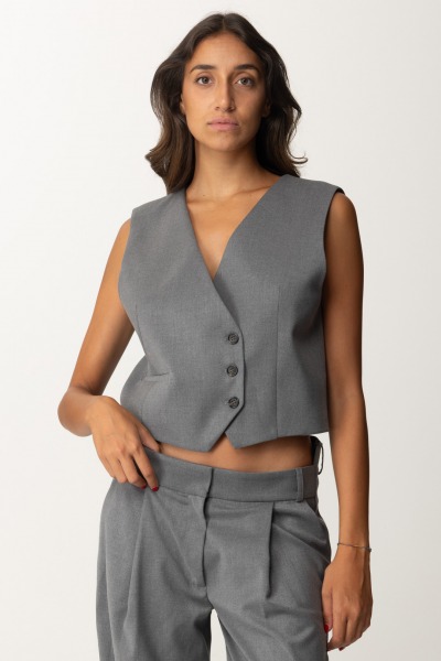 Aniye By  Gilet Dandy en laine fraîche 181366 GRAY