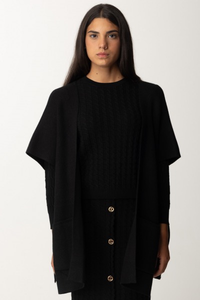 Twin-Set  Knitted poncho 242TA4150 NERO