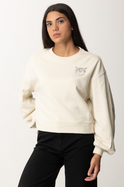 Pinko  Kastenförmiges Sweatshirt mit „Love Birds“-Stickerei 102827 A24F Z12