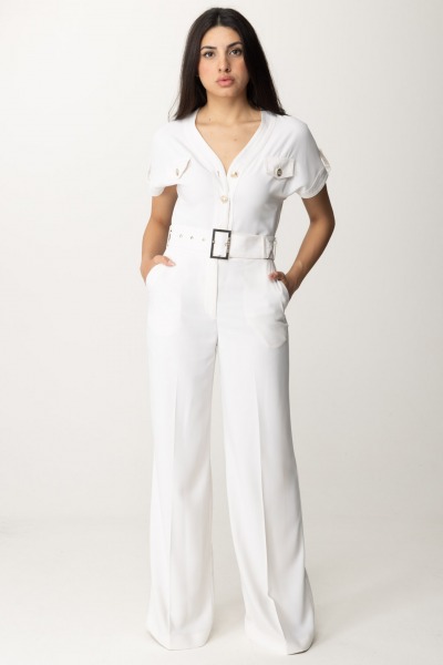 Guess  Long jumpsuit with belt 4GGK21 7068A PALE PEARL