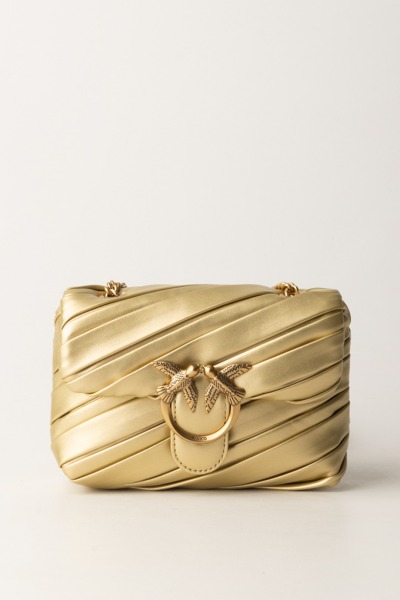 Pinko  Bolso al hombro dorado abullonado de Baby Love 100040 A1YN ZZLQ