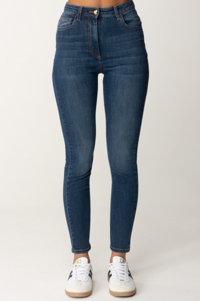 Elisabetta Franchi  Stretch-Röhrenjeans PJ68S46E2 BLUE DENIM