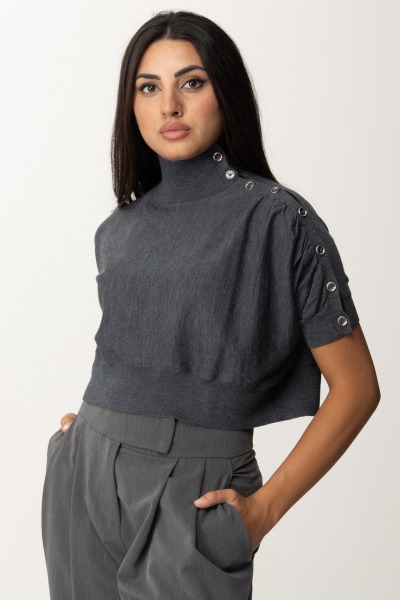 Pinko  Kurzer Pullover mit Knöpfen 103929 A189 I76