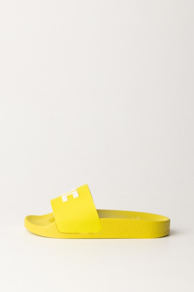 ELISABETTA FRANCHI BAMBINA  Sandales de piscine avec logo F3A0-E0074-1745266- YELLOW