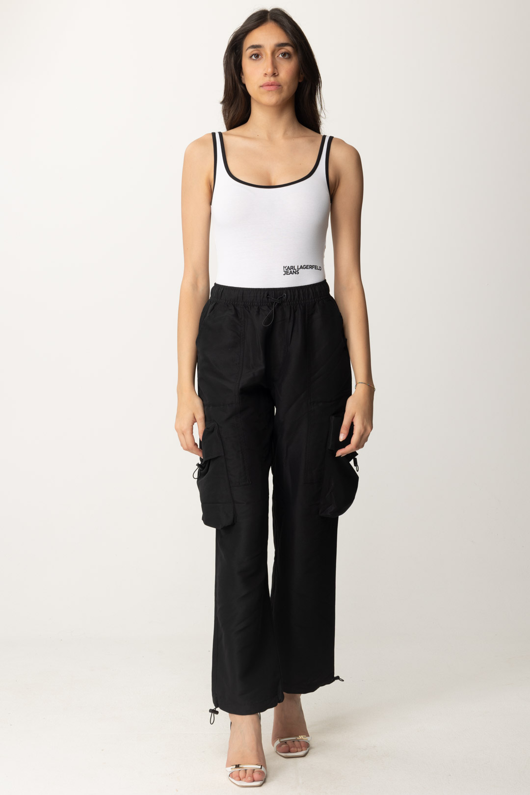 Vista previa: Karl Lagerfeld pantalones cargo utilitarios Black