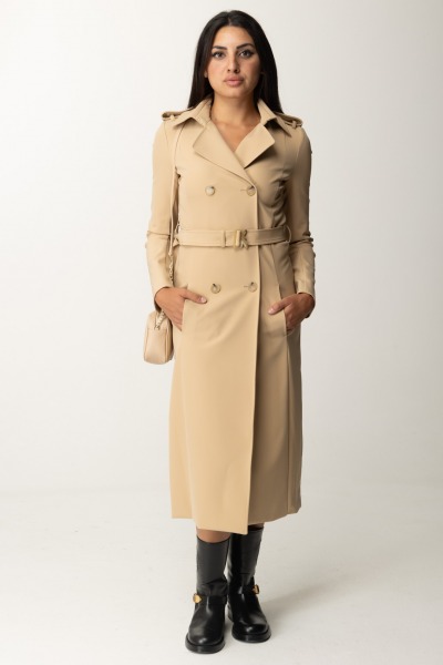 Patrizia Pepe  Trench avec ceinture en nylon 8O0137 A2AW TRIKING BEIGE