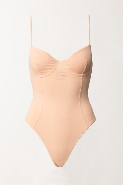 Elisabetta Franchi  Monokini with Cup Cut and Logo CS64B45E2 NUDO