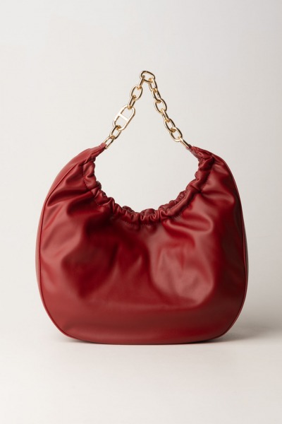 Twin-Set  Sac hobo &#039;Croissant&#039; 242TB7221 ROSSO POMPEIANO