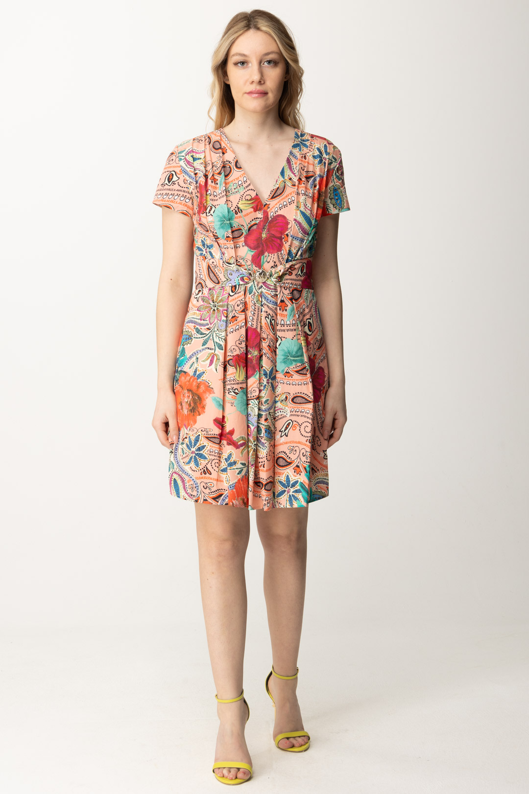 Vista previa: Guess Vestido mini estampado de manga corta AMAZONIA DAYDREAM