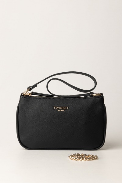 Twin-Set  Shoulder bag with chain 242TB7285 NERO