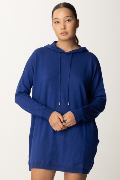 Semicouture  Branden sweatshirt dress Y4WC65 BLU ROYAL