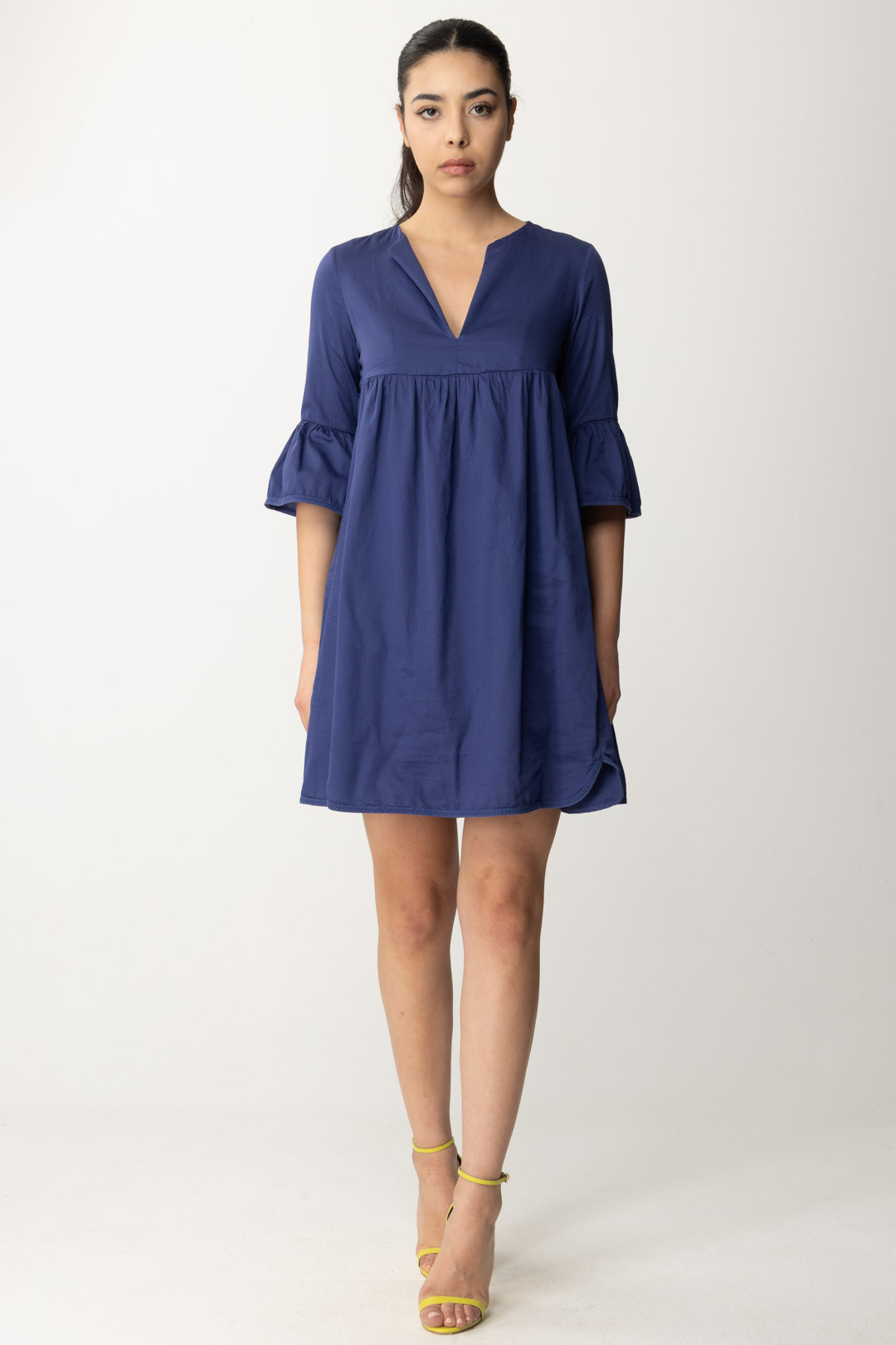 Preview: Alessia Santi Cotton mini dress BLU MARRAKECH