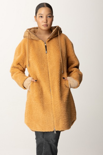 MONTEREGGI  Cappotto con zip e cappuccio FW47542 995 LIEBE BISCOTTO