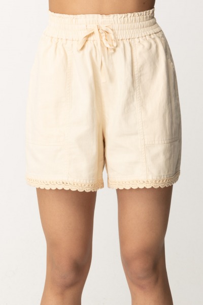 Twin-Set  Short en coton 241TT2302 PARCHMENT