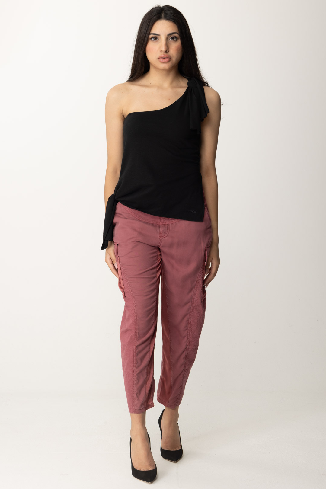 Preview: Pinko Fluid cargo pants with drawstring ROSA DECO