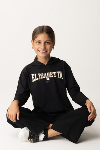 ELISABETTA FRANCHI BAMBINA  Long-sleeve T-shirt with hood EFTS2220JE006.D477