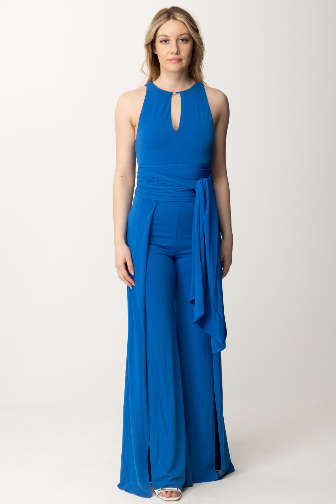 Preview: Guess Flared Jumpsuit with Open Back BRIGHT ZAFFRE