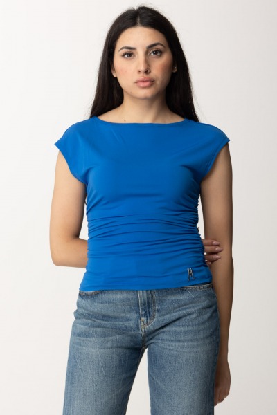 Guess  T-shirt with waist draping 4GGP13 6230Z BRIGHT ZAFFRE