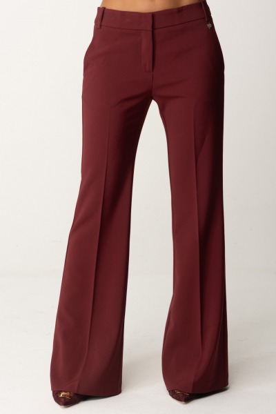 Aniye By  Pantalon droit Loren 181361 ROUGE NOIR