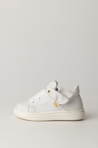 ELISABETTA FRANCHI BAMBINA  Sneakers with zip and button closure F1A9-E0027-0092100- WHITE