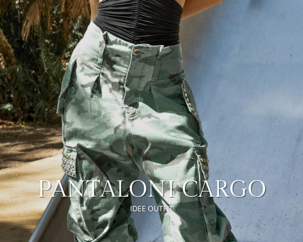 Cargo: Pantaloni con tasconi da Donna